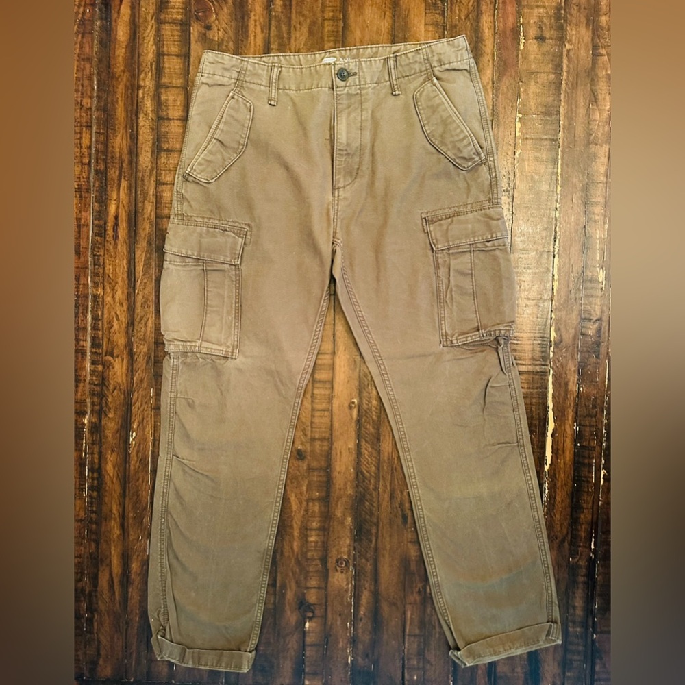 Men's Army Green Cargo Pants W34 L32